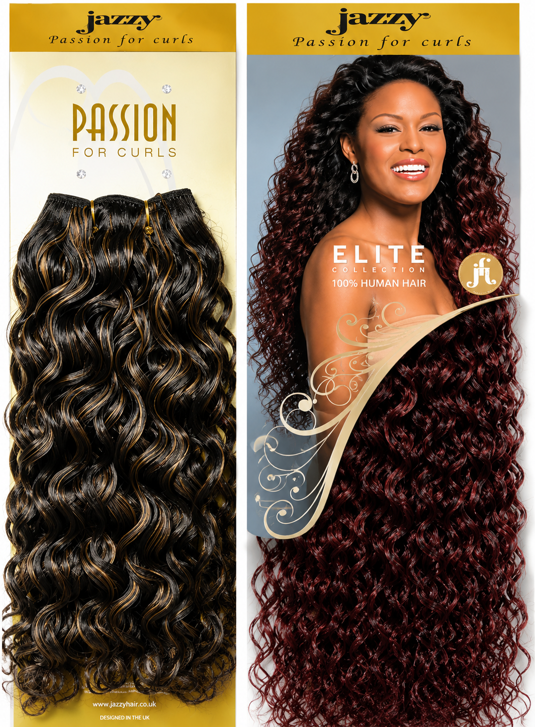 Wet look weave